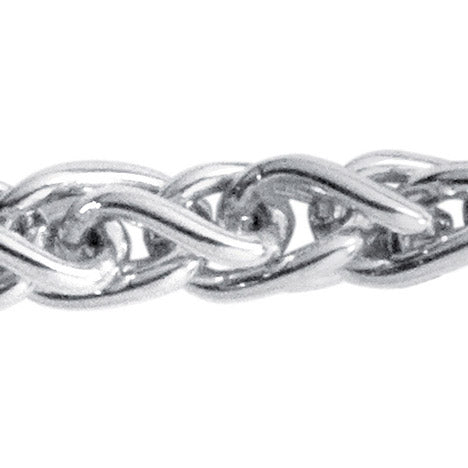 Zopfkette 925 Sterling Silber 2 2 mm 45 cm Halskette Kette Silberkette Karabiner