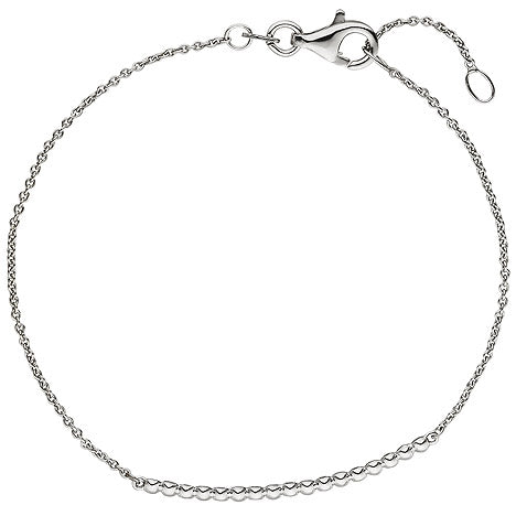 Armband 585 Gold Weißgold 7 Diamanten Brillanten 17 5 cm Weißgoldarmband