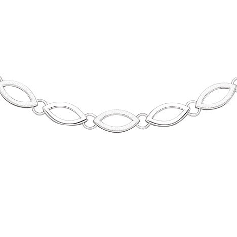 Collier Halskette 925 Sterling Silber 45 cm Kette Silberkette