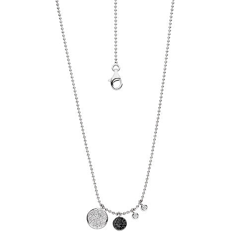 Collier Halskette Kette 585 Gold Weißgold 40 Diamanten Brillanten 43 cm