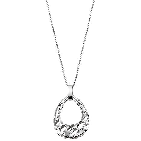 Collier Halskette Tropfen 925 Sterling Silber 45 cm Kette Silberkette