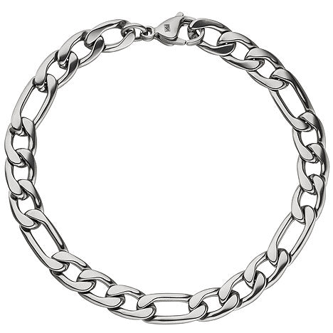 Figaroarmband Edelstahl 21 cm Armband