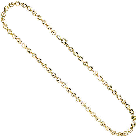 Halskette Kaffeebohnen Kette 585 Gold Gelbgold 50 cm Goldkette