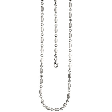 Halskette Kette 925 Sterling Silber mattiert 45 cm Silberkette Karabiner