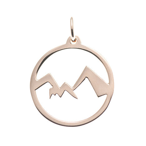 Anhänger Watzmann Berchtesgaden 925 Silber rosé vergoldet - ohne Schriftzug