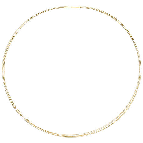 Halsreif 5-reihig 585 Gold Gelbgold 42 cm Goldkette Goldreif