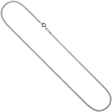 Panzerkette 925 Silber 1 7 mm 45 cm Kette Halskette Silberkette Federring