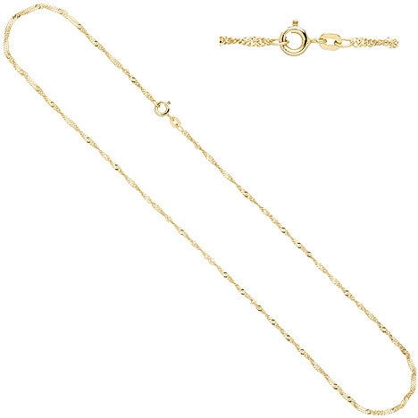 Schmuck-Set 585 Gelbgold bicolor 3 Perlen 4 Diamanten Ohrringe und Kette 42 cm