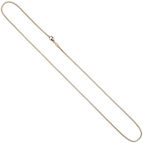 Venezianerkette 585 Gold Rotgold 1 2 mm 42 cm Kette Halskette Rotgoldkette