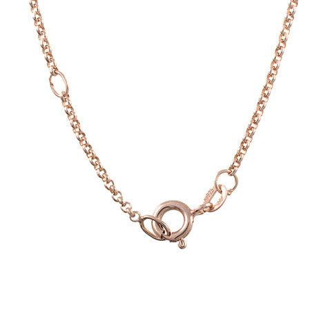 Anhänger Jenner 925 Silber rosé vergoldet mit Kette 45 cm