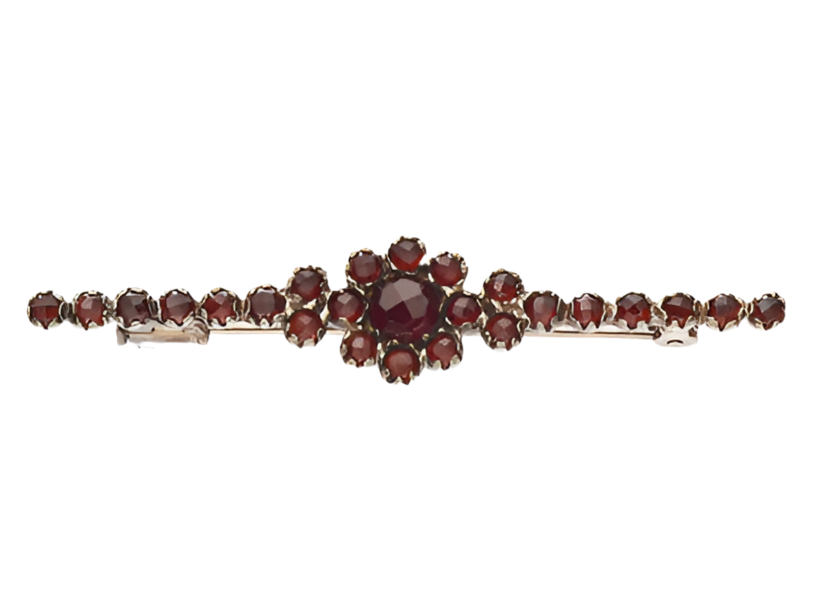 Brosche Granat 925