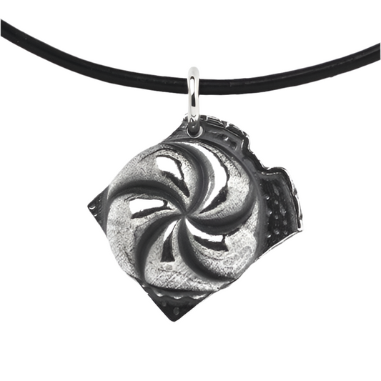 Lebakaassemme Anhänger 925 Silber hohl groß