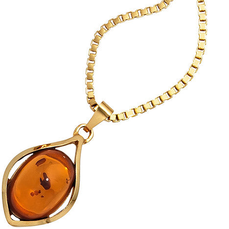 Anhänger 375 Gold Gelbgold 1 Bernstein Bernsteinanhänger