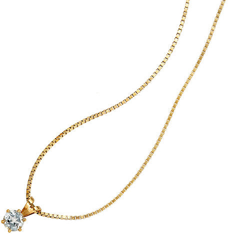 Anhänger 585 Gold Gelbgold 1 Aquamarin hellblau Goldanhänger