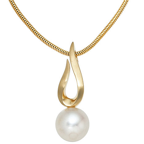 Anhänger 585 Gold Gelbgold 1 Süßwasser Perle Perlenanhänger