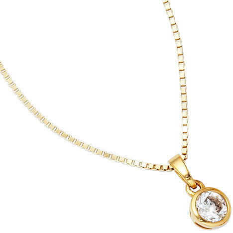 Anhänger 925 Sterling Silber gold vergoldet 1 Zirkonia
