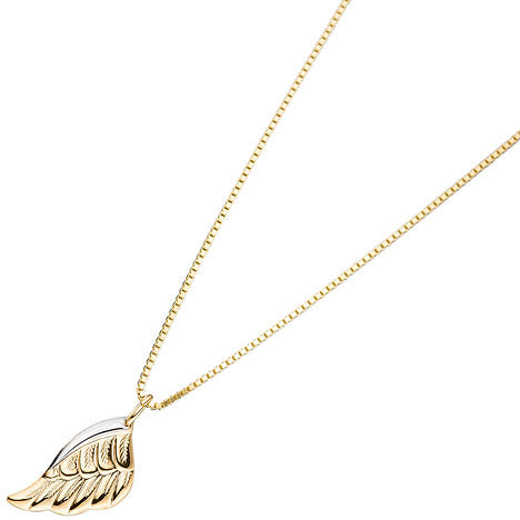 Anhänger Flügel Engelsflügel 333 Gold Gelbgold bicolor Goldanhänger