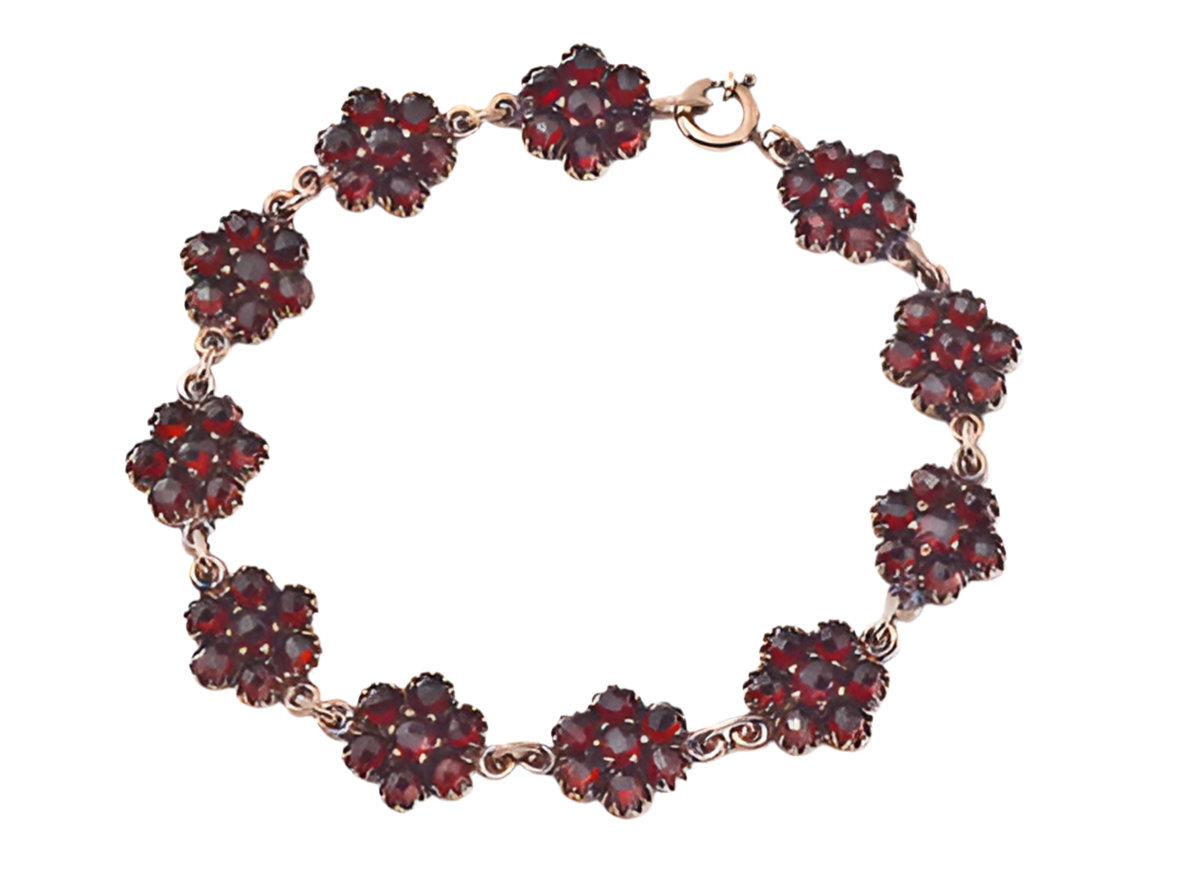 Armband Granat 925