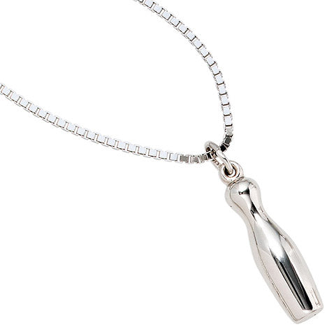 Anhänger Kegel 925 Sterling Silber rhodiniert