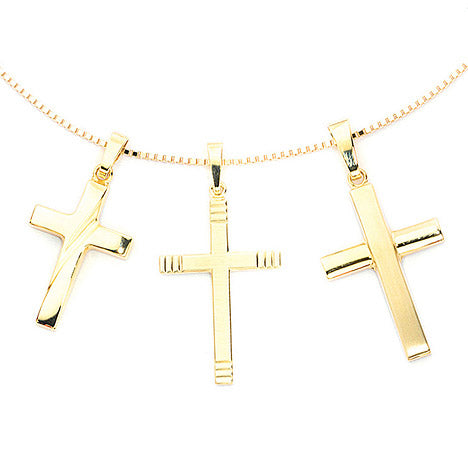 Anhänger Kreuz 333 Gold Gelbgold Kreuzanhänger Goldkreuz
