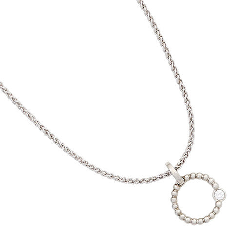 Anhänger rund 950 Platin 1 Diamant Brillant 0 05 ct. Platinanhänger