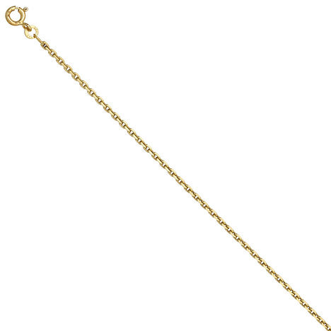Ankerkette 333 Gelbgold 1 9 mm 42 cm Gold Kette Halskette Goldkette Federring