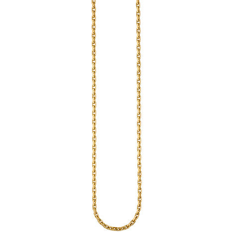 Ankerkette 585 Gelbgold diamantiert 3 mm 50 cm Gold Kette Halskette Goldkette