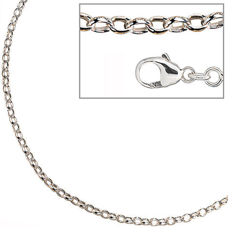 Ankerkette 925 Silber 3 0 mm 60 cm Halskette Kette Silberkette Karabiner