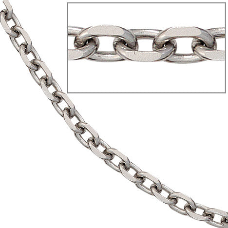Ankerkette Edelstahl 4 3 mm 45 cm Halskette Kette Karabiner