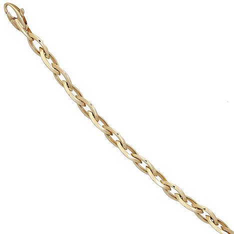 Armband 585 Gold Gelbgold 19 cm Goldarmband Karabiner
