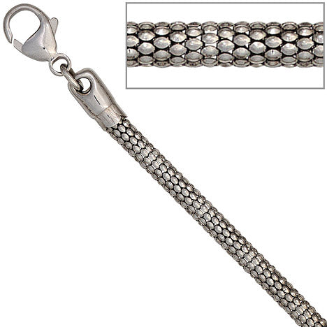 Armband 925 Sterling Silber rhodiniert 19 cm Silberarmband Karabiner