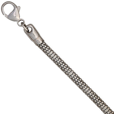 Armband 925 Sterling Silber rhodiniert 19 cm Silberarmband Karabiner