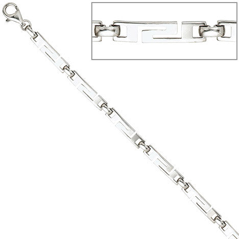 Armband 925 Sterling Silber rhodiniert 20 cm Silberarmband Karabiner