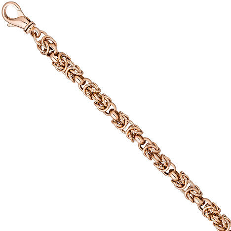 Armband 925 Sterling Silber rotgold vergoldet 20 cm