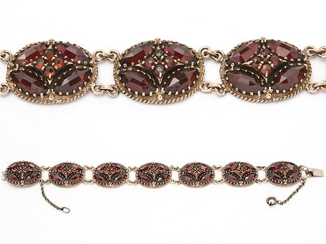 Armband Granat 925