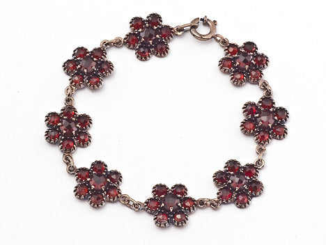 Armband Granat 925