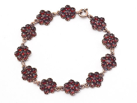 Armband Granat 925