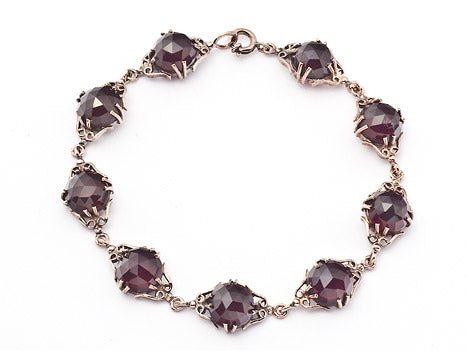 Armband Granat 925