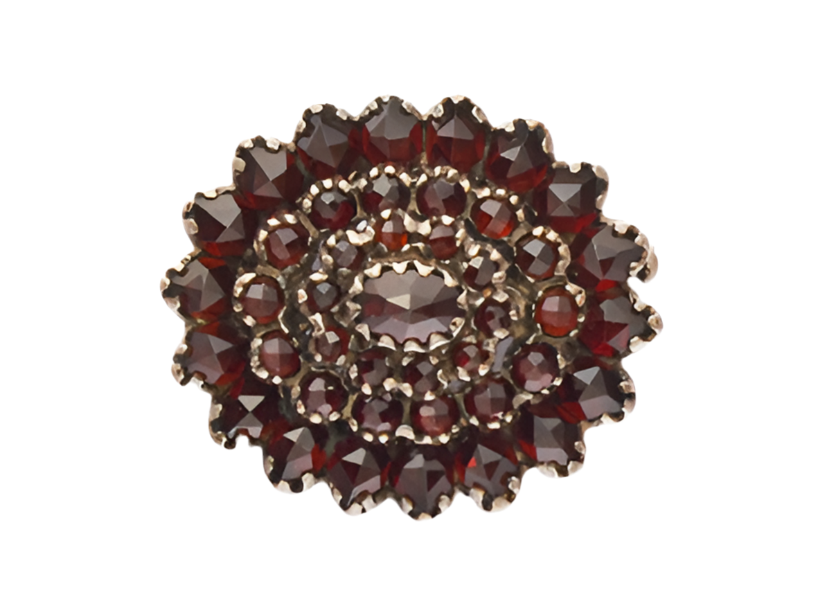 Brosche Granat 925
