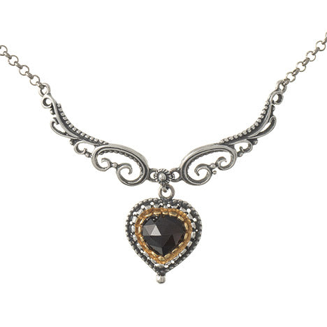 Collier 925 Silber Trachtenschmuck Granat