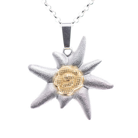 Anhänger Edelweiss mit Kette 45cm 925 Silber