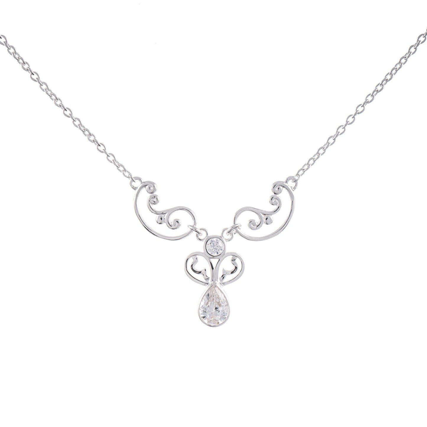 Collier 925 Silber Zirkonia weiss