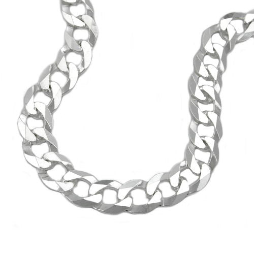 Armband Panzer flach Silber 925