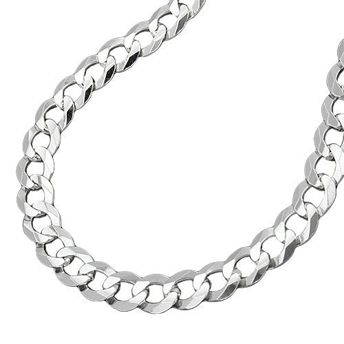 Kette Panzer flach Silber 925