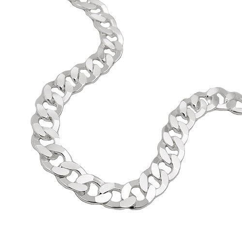Kette Panzer flach Silber 925