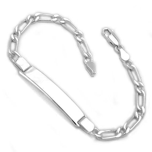 Armband Schildband Armband Figaro Silber 925