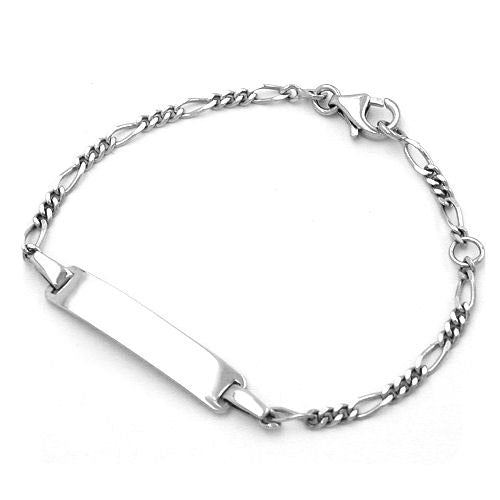 Armband Schildband für Kinder Figaro Silber 925