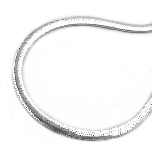 Armband 2 5mm Schlange-flach Silber 925