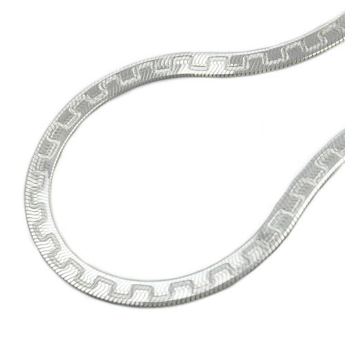 Kette Schlange flach Silber 925
