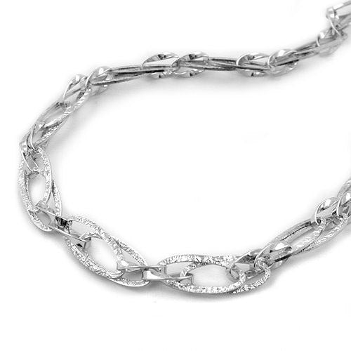 Kette ovale Ringe Silber 925